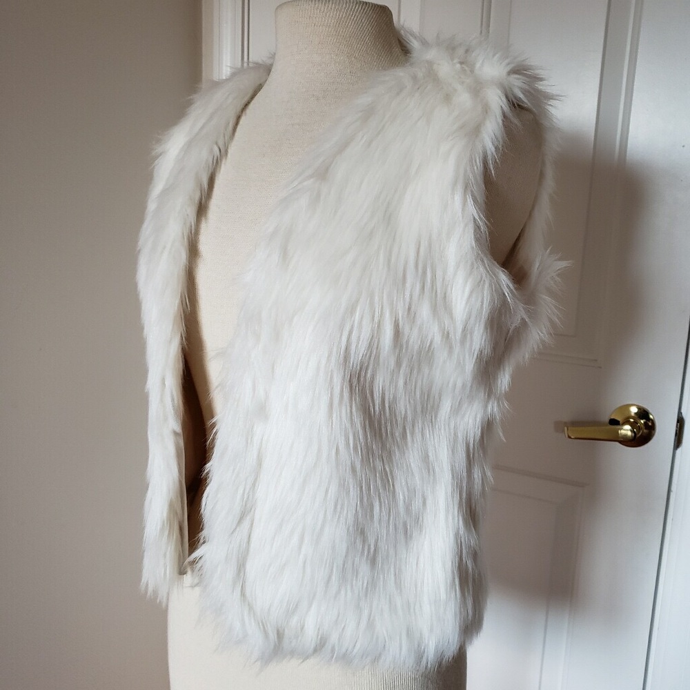 Cream Faux Fur Vest